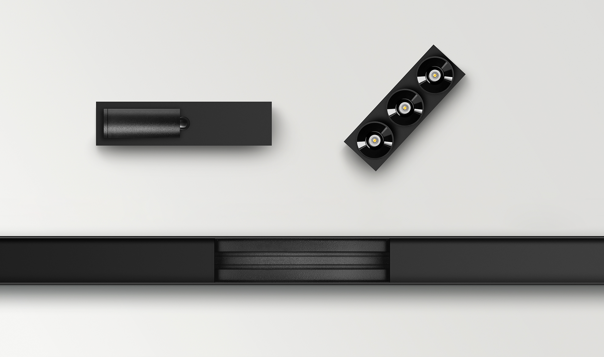 Black Foster Custom Trimless, composing light from the shadow