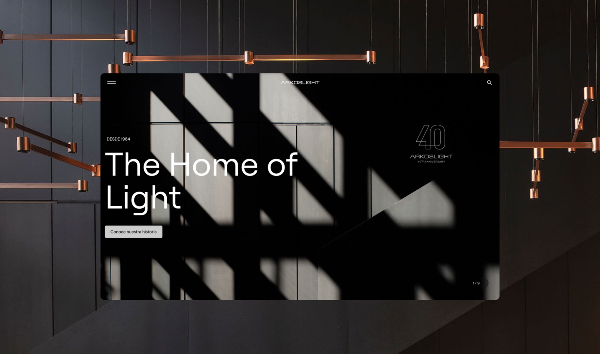 Nouveau site web d&rsquo;Arkoslight: Propreté visuelle, élégance et simplicité